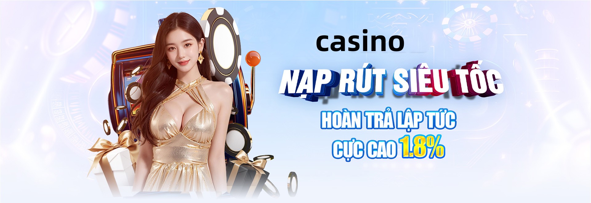 Hình ảnh quảng cáo của gi8 hiển thị nền tảng và các lợi ích