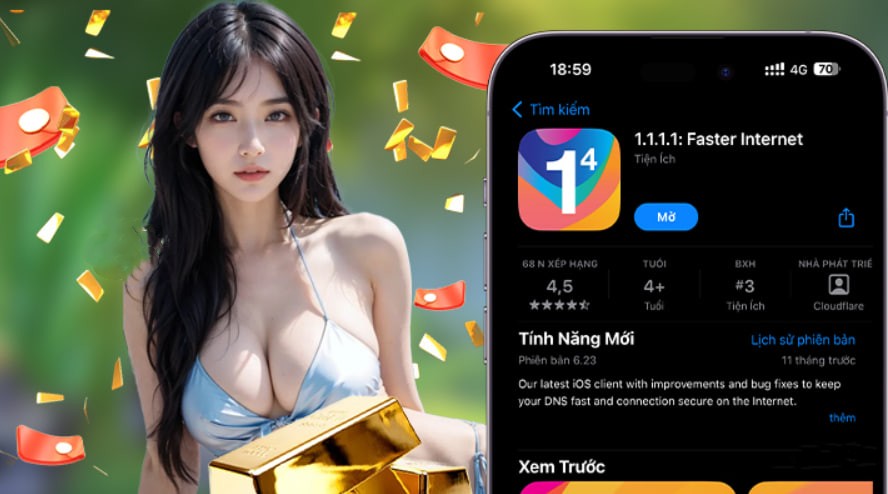 Hình ảnh quảng cáo của gi8 hiển thị nền tảng và các lợi ích
